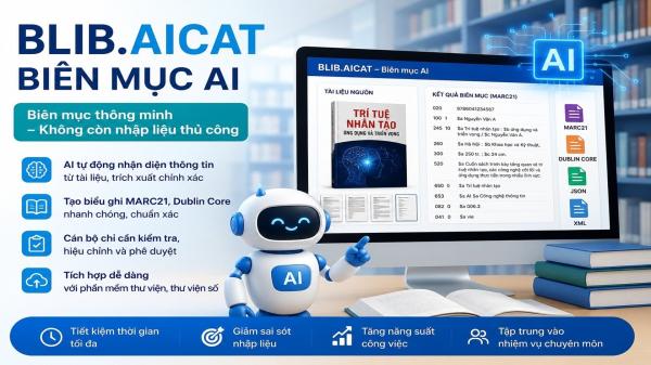 BLIB.AICAT – Trợ lý Biên mục AI cho cán bộ thư viện